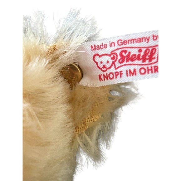 Steiff Plush Stuffed Animal Bear Mohair Christmas 2004 with stocking 037740 - Picture 5 of 12